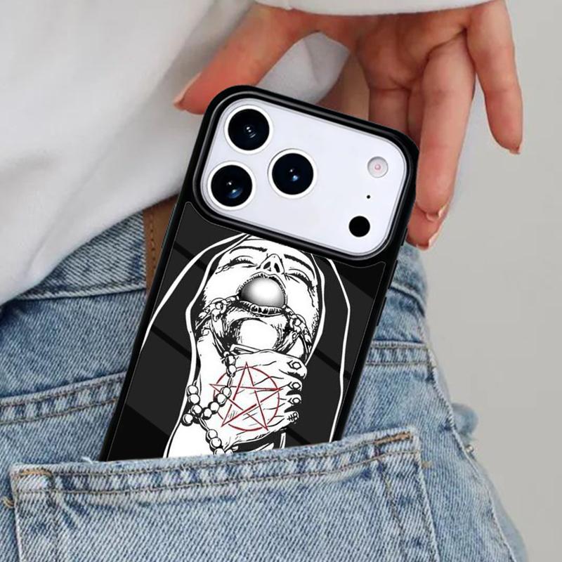 Пентаграмма 666 Демонический чехол для телефона для iPhone 17ProMax 12 13 14 15 16e 17 Pro Max Plus Air Cover