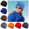 Polar Fleece Running Cycling Cap Slouchy Fleece Sports Hat Winter Ski Cap  for Men Women