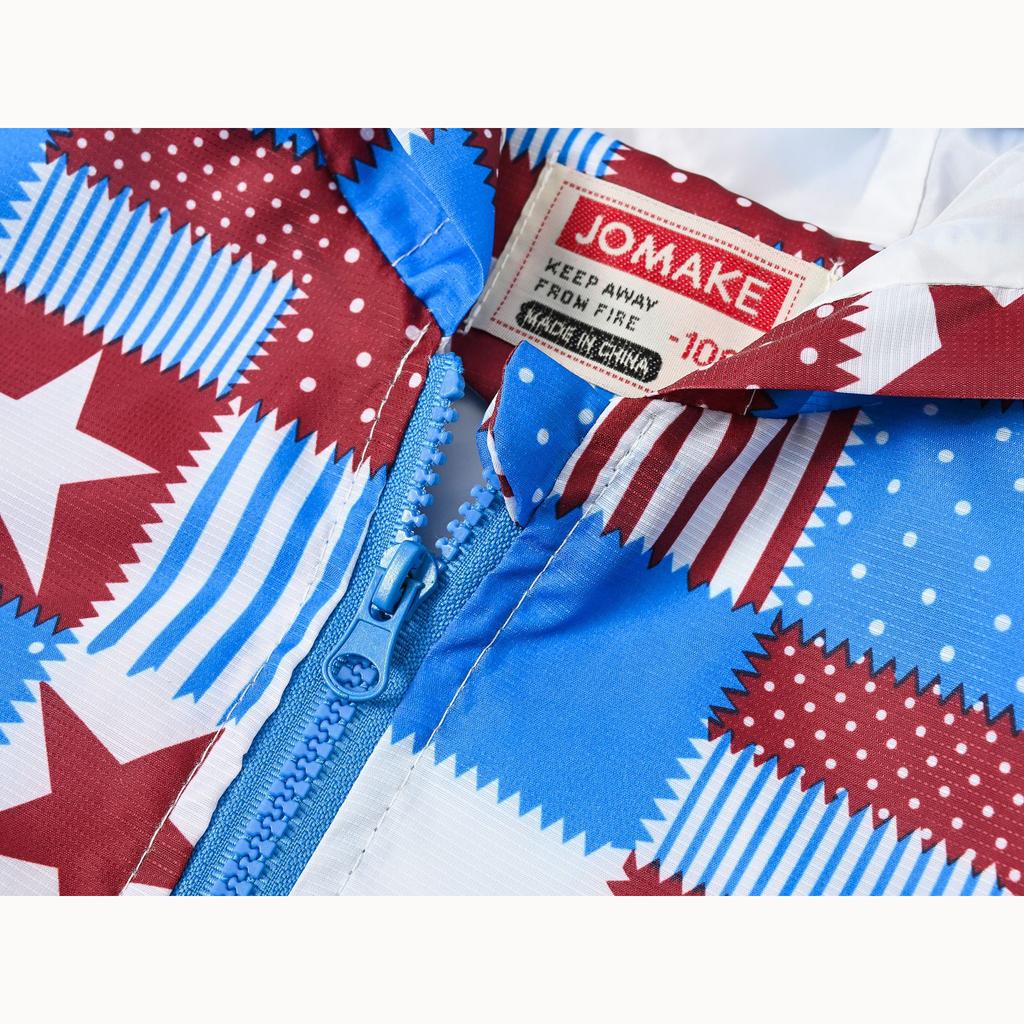 Легкая модная куртка для мальчиков и девочек, повседневная куртка с капюшоном и принтом от ветра для маленьких детей