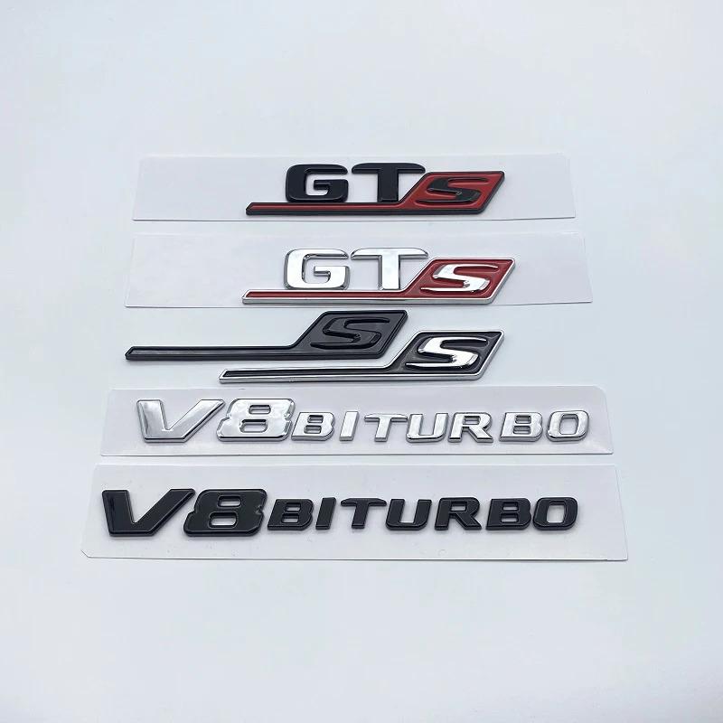 3D ABS Rear NMF,KK54 Trunk Decal Emblem Badge Sticker For Mercedes AMG GT R S C GTR GTS GTC V8biturbo C190 Car Accessories