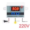 10A 12V 24V 220V AC цифровой светодиодный регулятор температуры XH-W3001 для инкубатора, переключатель охлаждения, нагрева, термостат NTC датчик