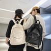 School Bag Female Middle School Student Girl Backpack New Junior High School Student Simple Large Capacity Lightweight High School Student Backpack