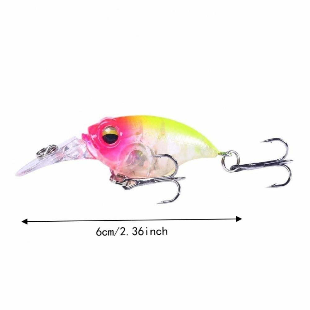 10PCS 6cm-6.2g Micro Swimbait Lures Mini Topwater Fishing Lures Crankbait Lures For Pike Fishing