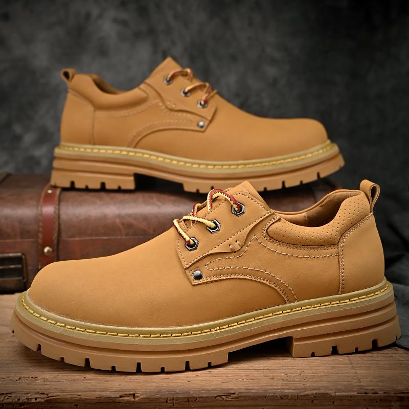 Мужские кожаные туфли на шнуровке, оксфорды, весна-осень, модные, нескользящие, удобные, универсальные, для активного отдыха, мужские кроссовки