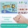 120Pcs/Box Cartoon Medische Patch Waterproof Breathable Self Adhesive Bandage Cute Animal Patterns Kids Hemostatische Patch