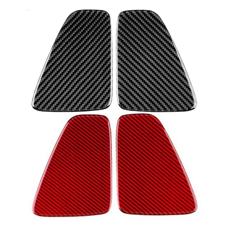 2pcs Rear Lampshade Sticker For Fiat 500 For Abarth 595 695 2017- Rear Tail Light Cover Trim Carbon Fiber Accessories