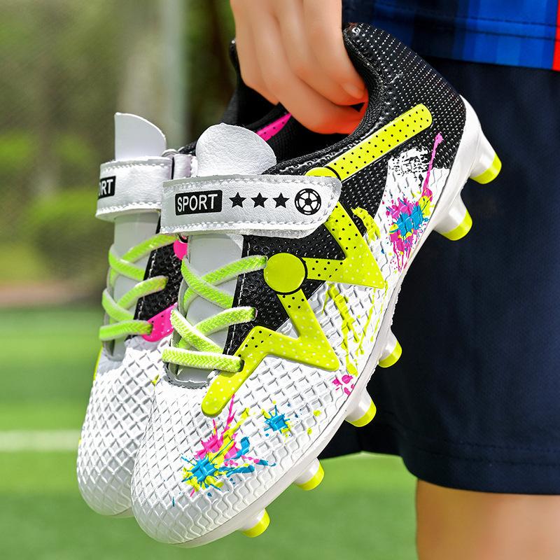 Football Shoes Spike Crush Boys Elementary School Nails Girls Training Sneakers Boys Kids Velcro Sports