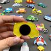 1 Set PVC Fridge Magnet Cars for Children Kids Early Education Toys Cute Magnets for Refrigerator Decor Magnetic Cartoon Vehicle
