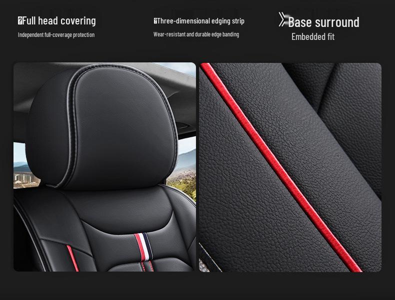 Кожаные чехлы на сиденья для Skoda: Octavia, Rapid, Spaceback, Kamiq, Hao Rui, Karoq - Подушка для сиденья автомобиля с полным покрытием