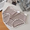 Skin Friendly Non Blocking Mid Waist Panties Sporty and Comfortable Striped Triangle Women’s Panties