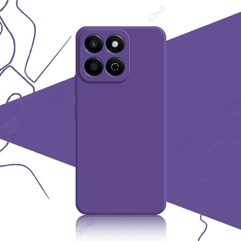 Роскошные квадратные жидкие силиконовые чехлы для Honor 200 Smart 5G 360 мягкие задние крышки для телефонов Honor200Smart полная защитная сумка