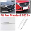 Аксессуары из нержавеющей стали для Mazda 6 - 2024 Автомобиль Передний Бампер Губа Капот Средняя Нижняя Решетка Сетка Полоса Декор Накладка Отделка