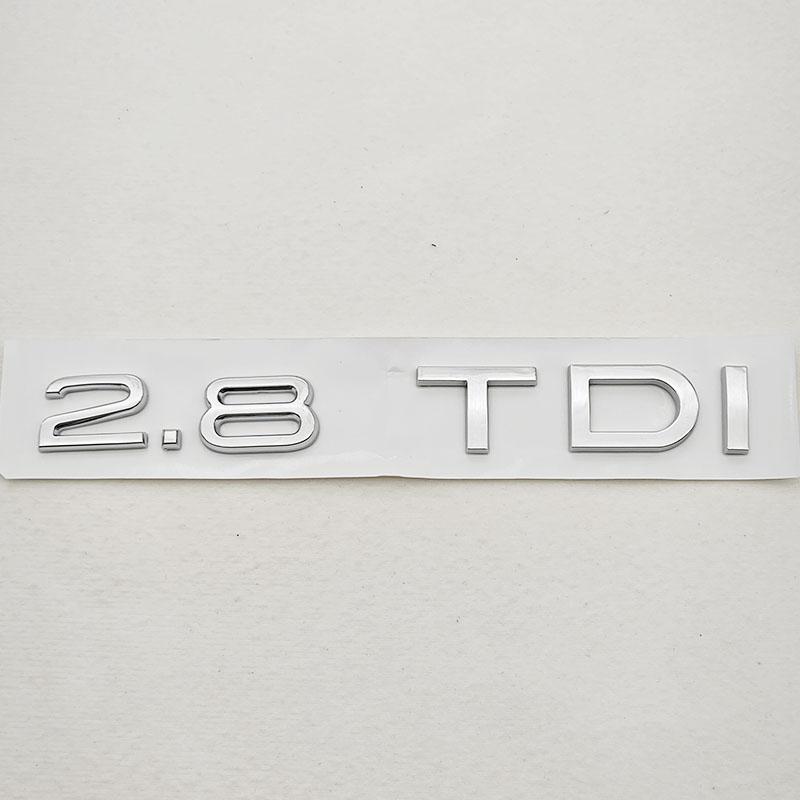 2026 3D ABS Car Letter Rear Trunk Badge Logo 2.8TDI 3.0TDI Emblem Sticker Decals For 4YTFG A4 A5 A6 A7 A8 Q5 Q7 VW Touareg Accessories