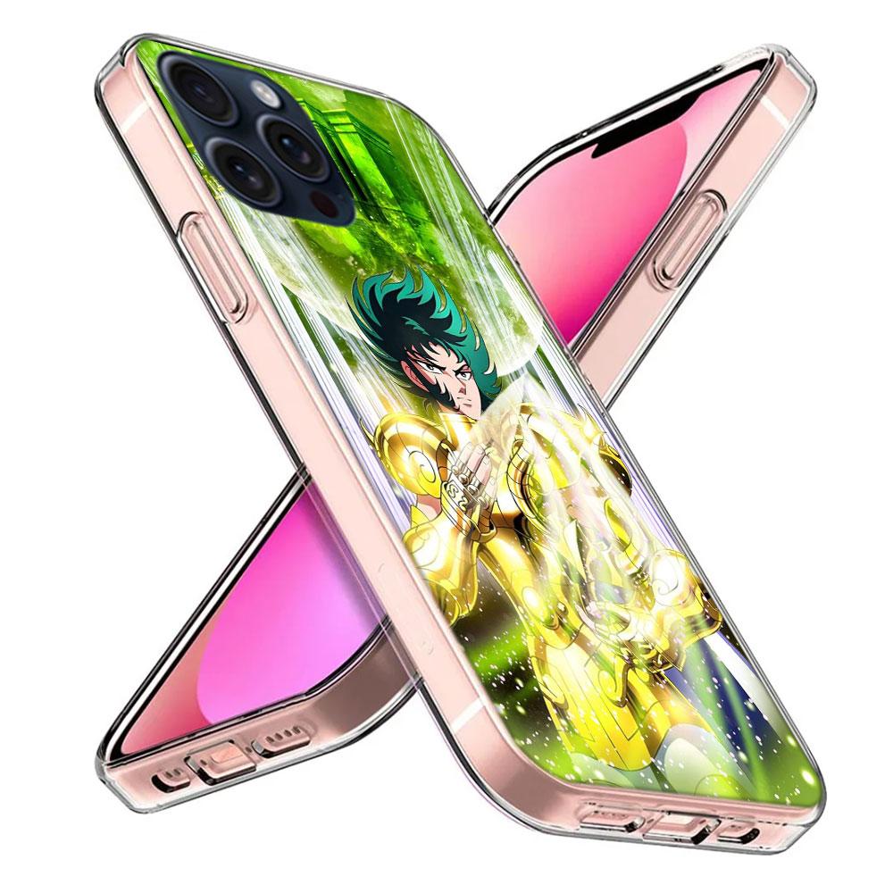 Saint Seiya Knights Of The Zodiac Clear Phone Case For Iphone 17 Air 16 Pro Max 15 Pro 14 Plus 17E 16E 11 13 12 Mini Cover Cases