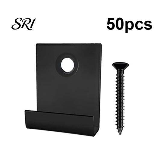 Decking Clip Set 50/100Pcs Stainless Steel Clips with Screws Universal Deck Installation Hidden Fasteners Composite Board Start