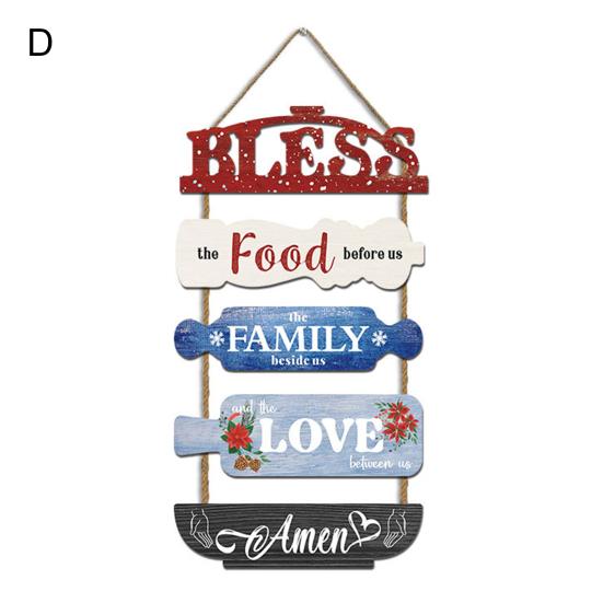 Hanging Wooden Sign with Lanyard Easy To Hang Front Door Plaque Sign Rustic Wall Art Sign Farmhouse Decoration