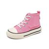Spring and autumn collection: children's high-top canvas shoes, breathable and casual sneakers for boys and girls, soft-soled and non-slip, versatile