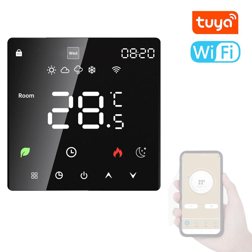 Tuya Wi-Fi ЖК-дисплей Интеллектуальный регулятор температуры Электрический водонагреватель Термостат