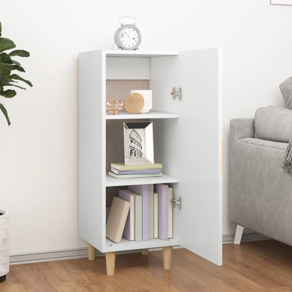 Sideboard White 34.5 x 34 x 90 cm Particleboard