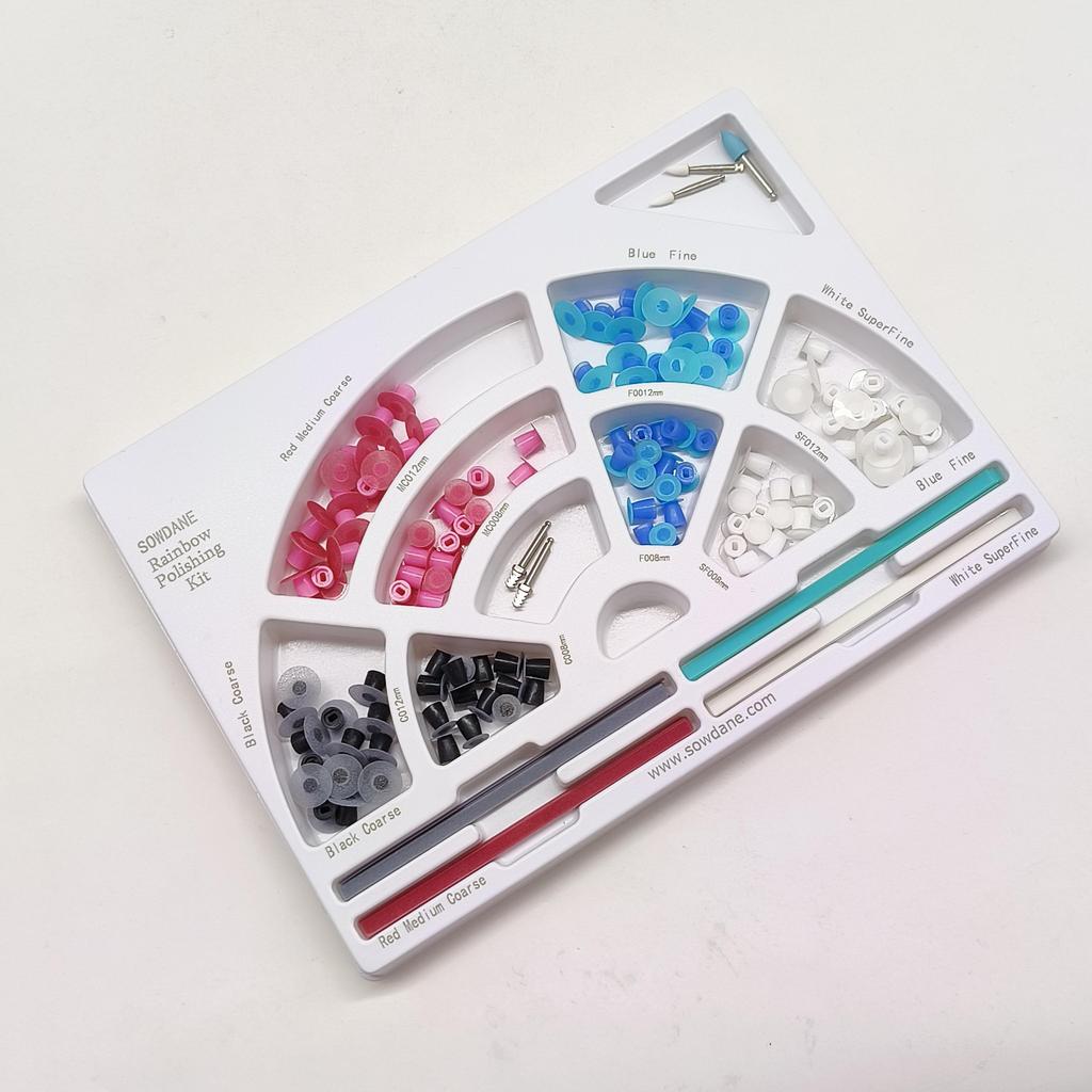 Стоматологический набор Super-Snap Rainbow Technique, стоматологические диски для полировки полости рта, набор держателей, финишная система, стоматологический инструмент