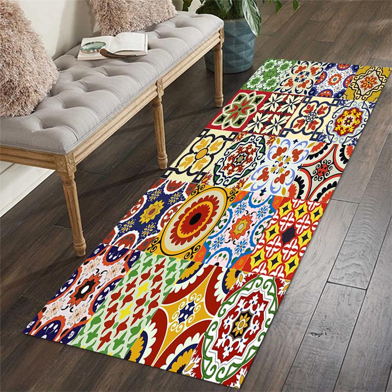 Geometry Print Kitchen Mat for Floor Bath Room Decor Bedroom Nordic Rug Anti-slip Carpets Hallway Door Entrance Bedroom Area Rug