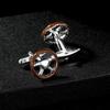 Unusual Car Steering Wheel Design Personalized Cufflinks Men's Premium Formal Suit Shirt Zircon Luxury Alloy Sleeve Cuff Link