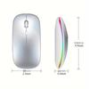 Wireless Bluetooth Mouse 2.4GHz Dual Modes RGB Rechargeable Mice RGB Ergonomic Silent Click Mouse For PC iPad Laptop PC Computer