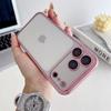 Прозрачный гальванизированный чехол для телефона для iPhone 17 Air 16 15 Plus 14 Pro Max 13 12 Mini Мягкий чехол из ТПУ с защитной пленкой для объектива