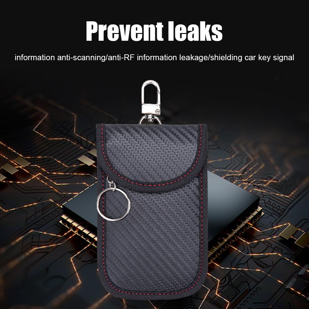 Новый чехол для блокировки сигнала ключа, защитный чехол, сумка для защиты конфиденциальности, блокировщик сигнала, безопасная сумка для ключей от машины, противоугонные сумки для автомобиля