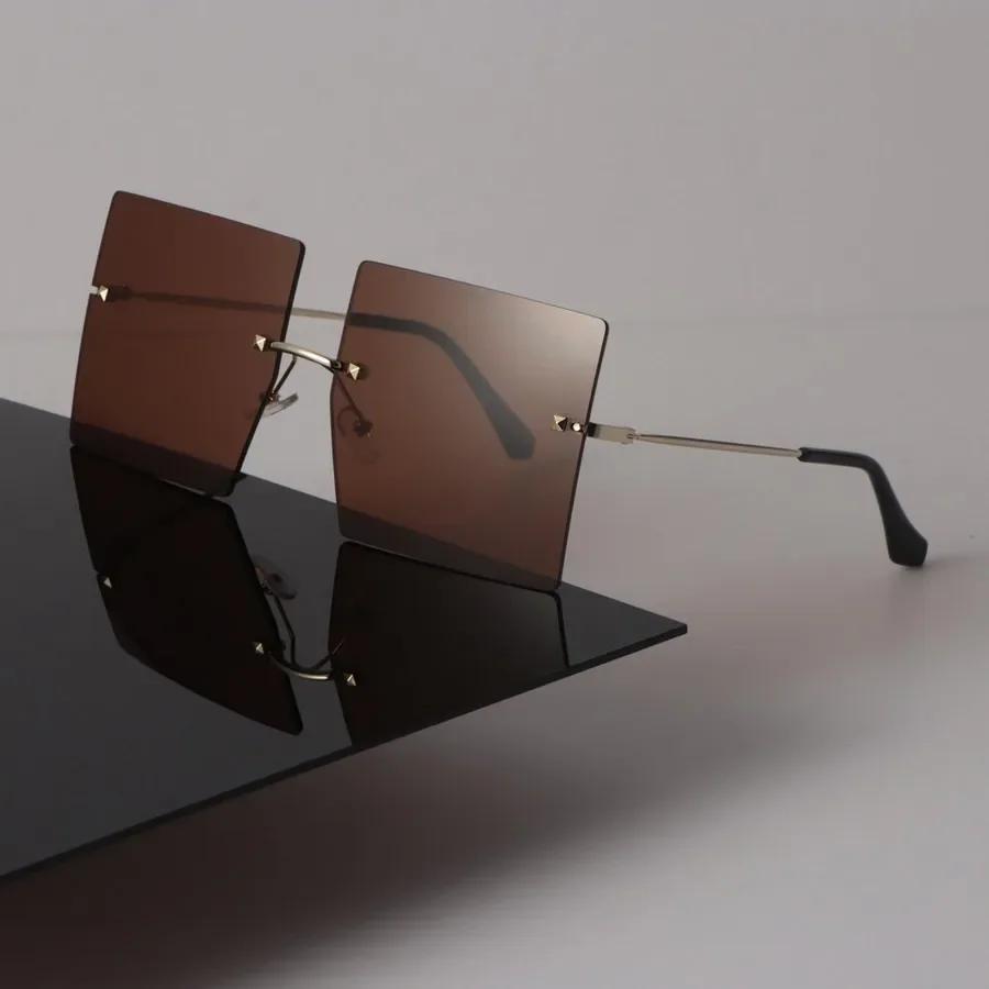 Сексуальные квадратные солнцезащитные очки Женские Мужские Градиентные солнцезащитные очки Крутые дизайнерские очки Роскошные Цветные Большая оправа Бренд