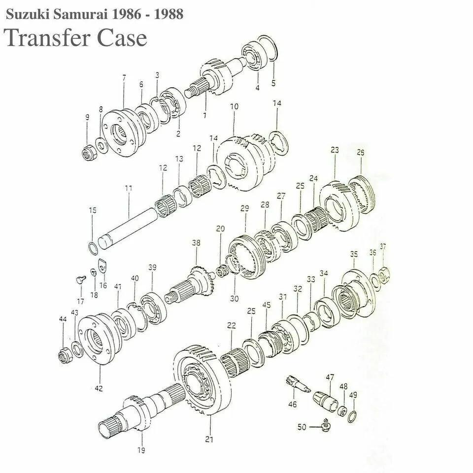 Suzuki Samurai '85-95' Transfer Case Needle Bearing Set & Oil Seals |Fit For