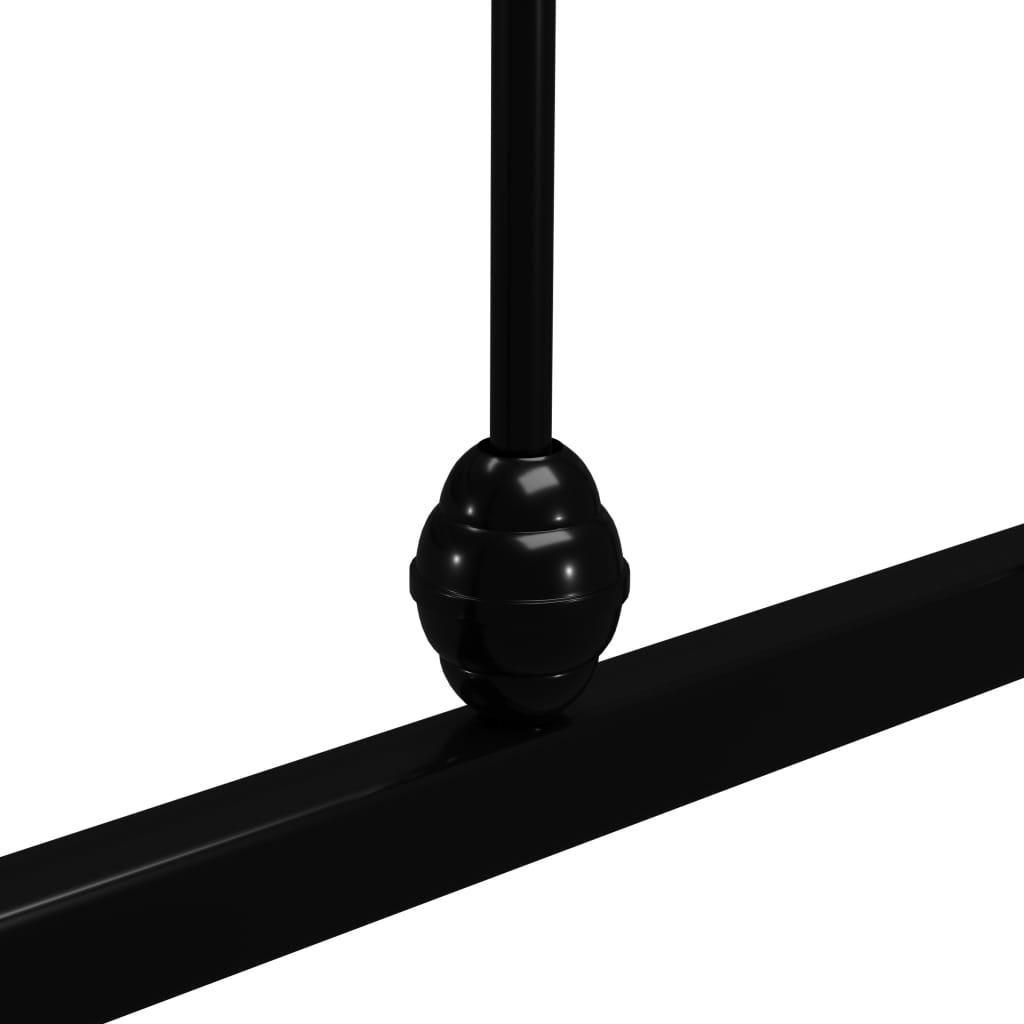 Bed Frame Black Metal 180*200 cm