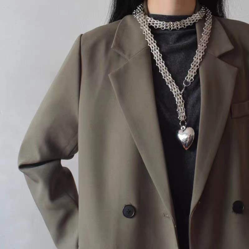 Женское преувеличенное блестящее металлическое ожерелье-цепочка с любовью, подвеска, украшение на талию, украшение на талию, украшение на талию для платья