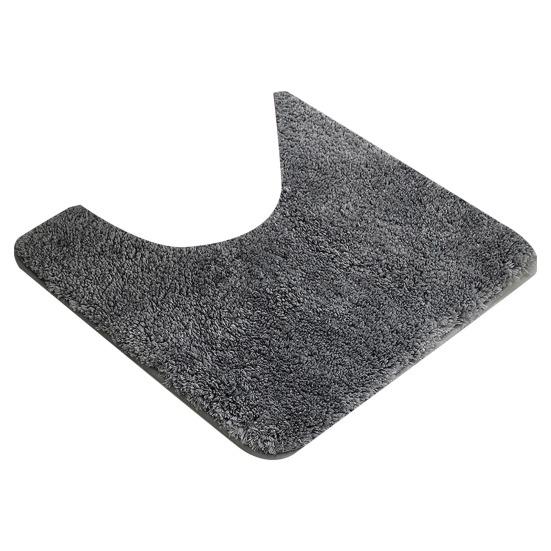 Absorbent Toilet Rug U Shaped Plush Floor Mat Machine Washable Non Slip Contour Bathroom Rug Dry Quickly for Toilet