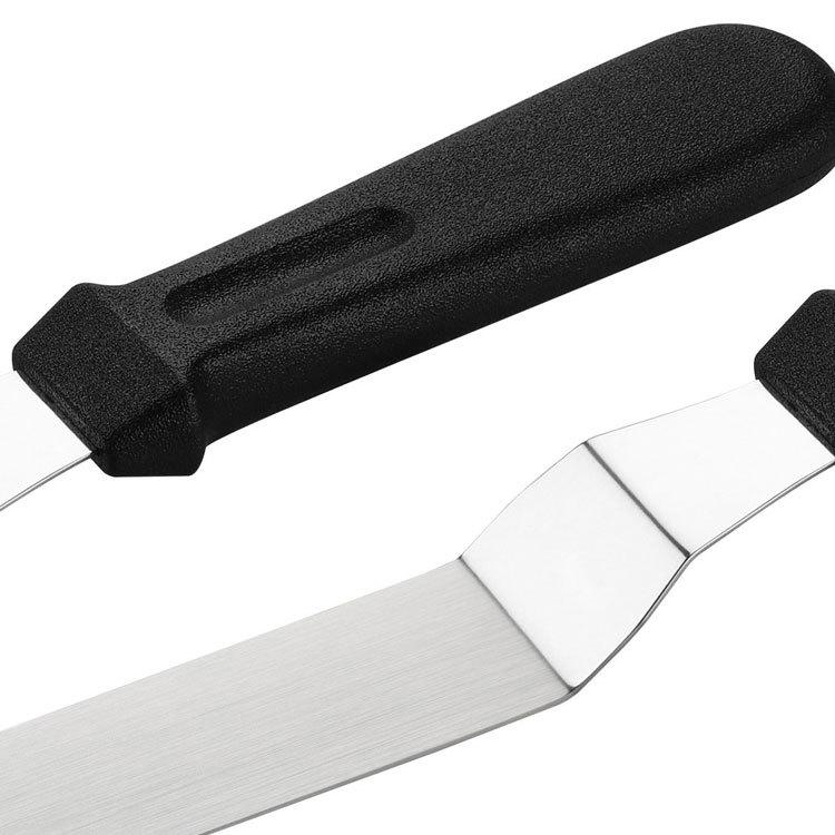 Цветная коробочная лопатка для торта из нержавеющей стали Набор из трех предметов Выпечка Изогнутый нож для поцелуев Лопатка для крема