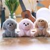 Funny Cute Scarf Teddy Dog Puppy Plush Dolls Soft Ragdoll Keychain Pendant Bag Hanging Ornaments Keyring Stuffed Toys Kids Gifts