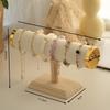 Jewelry Bracelet Display Stand Vertical T Bar Tower Organizer for Hair Band Home Organization Scrunchies Desktop Showcase
