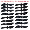Original GT3/V66/CZ06/D16/i1 Pro Drone Propeller Paddles RC Drone Replacement Accessories Propeller Blade Black 1-5 Sets