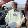 Унисекс футболки Оверсайз 3XL Повседневная летняя одежда Белая хлопковая футболка для унисекса С принтом букв Унисекс футболки Новая одежда Большого размера