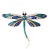 Enamel Rhinestone Dragonfly Brooches For Women Unisex Insect Pins 4-color Available Casual Party Accessories Gifts