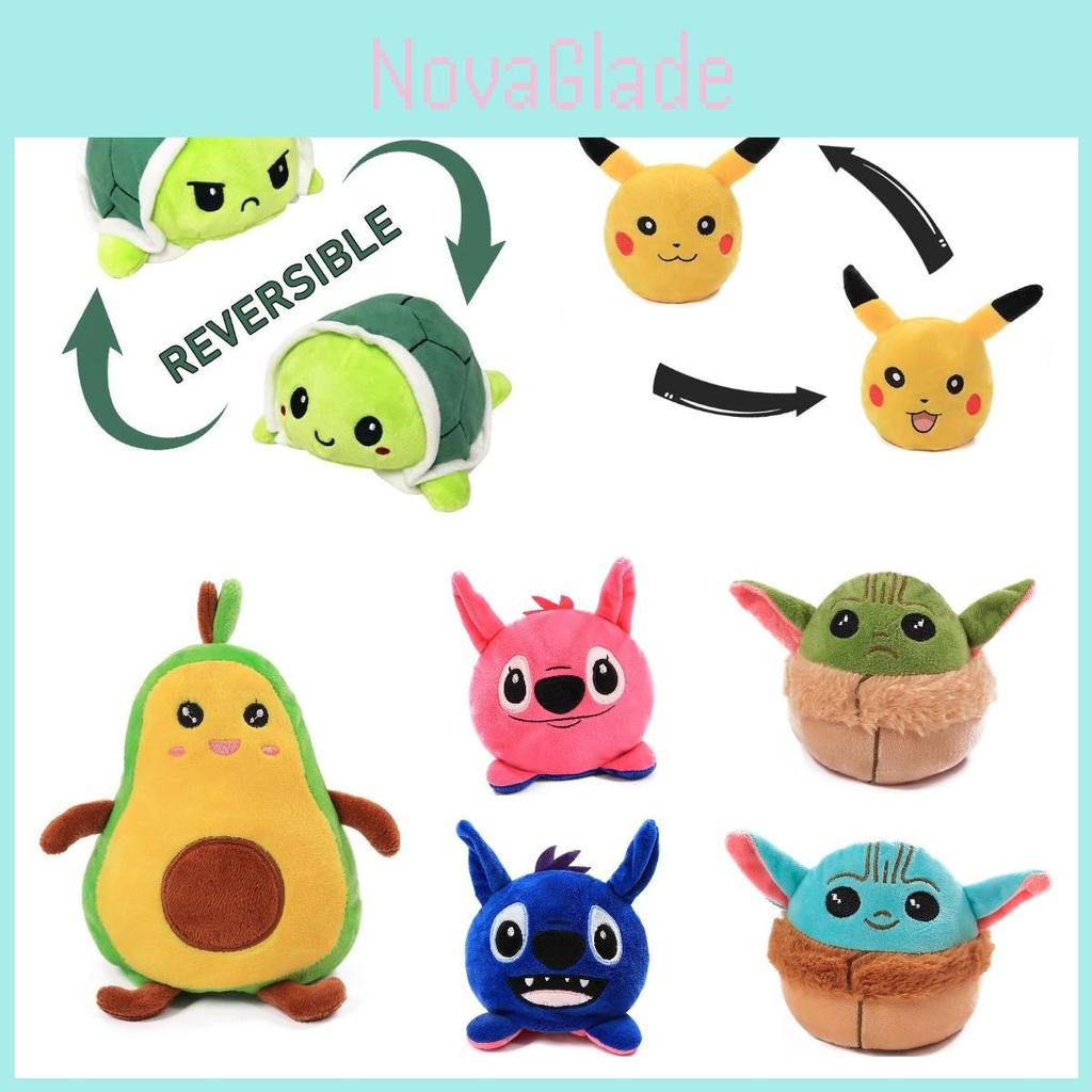 Soft And Cuddly Flipover Toy Yoda Avocado Plush Doll