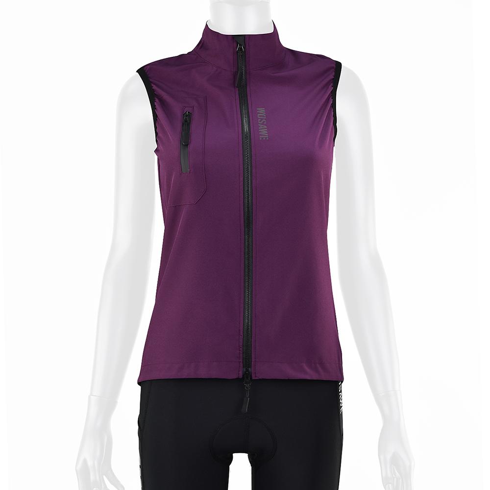 Wosawe Women Cycling Gilet Lightweight Sports Bike Vest Running Reflective Top XS-XL