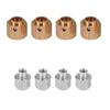 Novelty Remote Control Car Heavier Brass Wheel Hex Upgrade Parts for Model Car Parts Durable Compatible with TRX-4