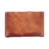 New Head Layer Cow Pickup Bag for Female Students, Simple Card Bag, Retro Vegetable Tanning Leather Used, Brushed, Handmade Business Card Bag
