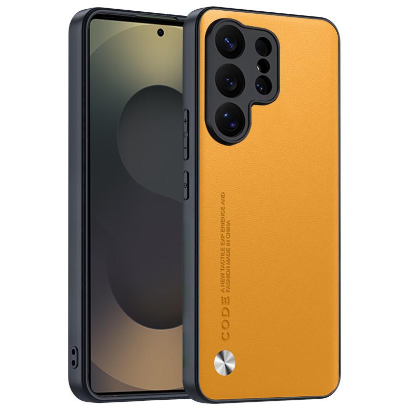 Ударопрочный чехол Funda для Samsung Galaxy S26 Ultra S25 S24 Plus, чехол-крышка, роскошная задняя крышка из ПУ-кожи, полная защита
