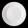 Pure White Ceramic Flat Dinner Plate