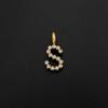 eManco Stainless Steel Style 26-Letter Pendant with Crystal Elements Suitable for Daily Wear Dating Social Fashion Jewelry