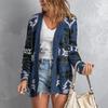 2022 Autumn Winter Women's Loose Halloween Sweater - Christmas Style Printed Knit Cardigan