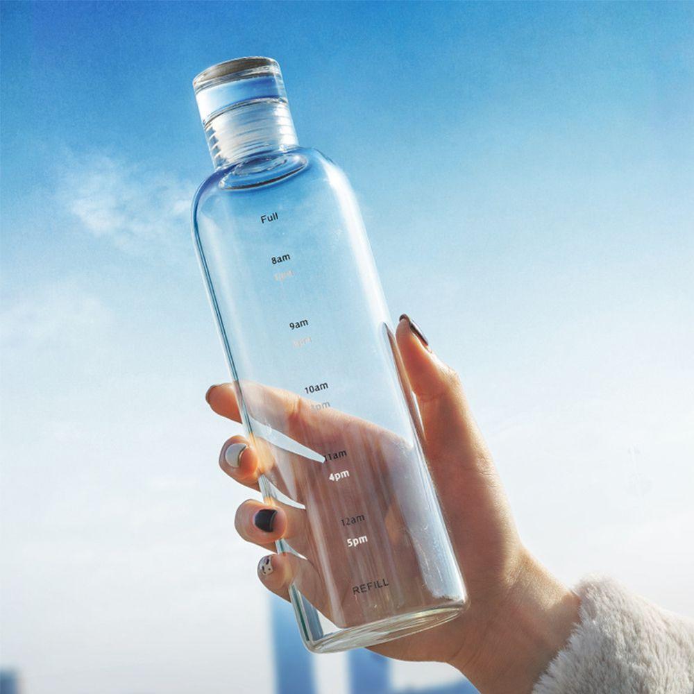 New Transparent Leak-Proof Milk Juice Cup Drinking Bottle Travel Large Capacity