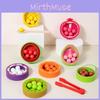 Educational Wooden Color Matching Toy With Fruit Bead Clips For Early Learning